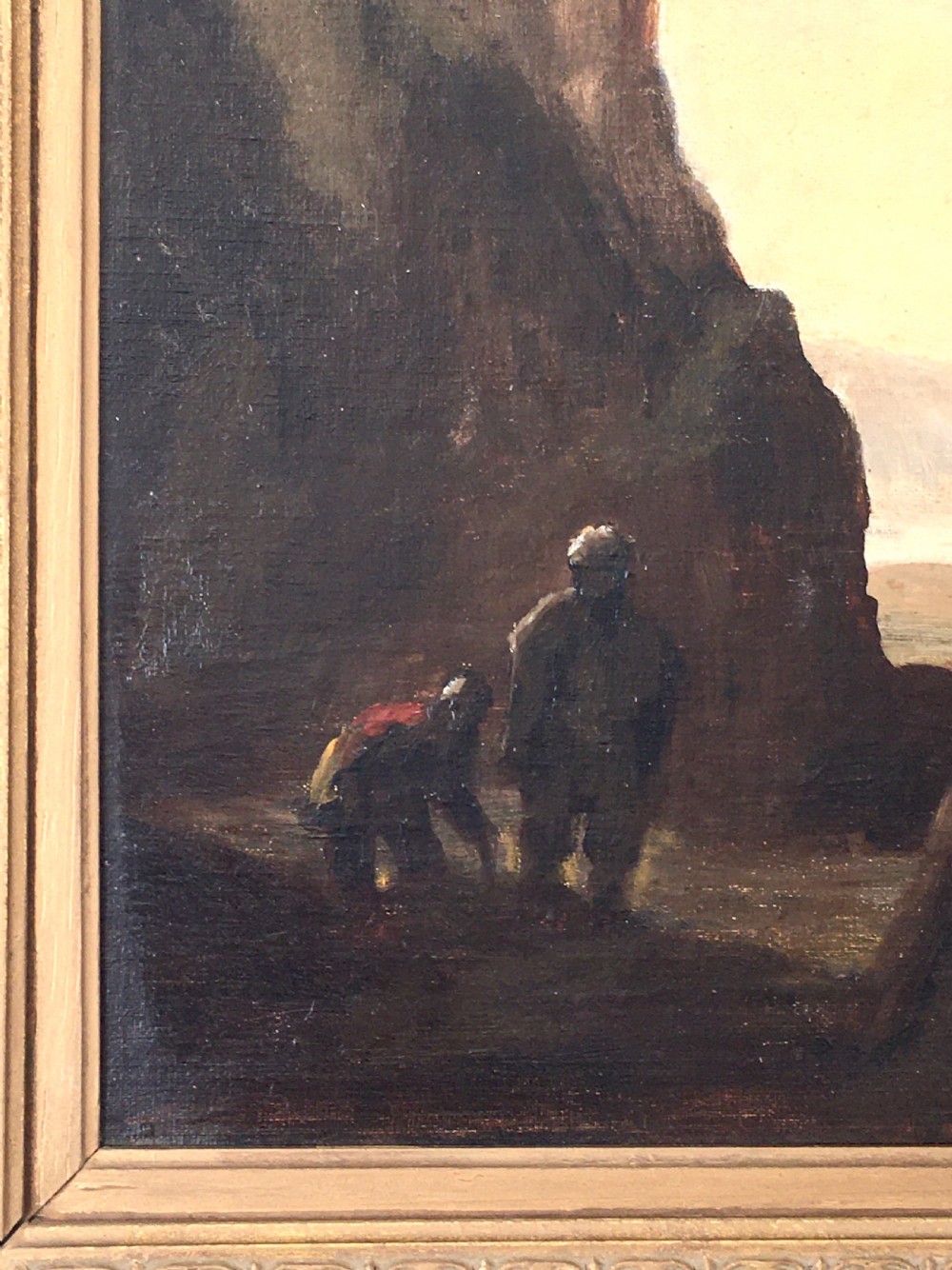 Cornish Marine Seascape Painting Coastal Scene Fishing Vessels 19th Newlyn School Portrait Art View VII
