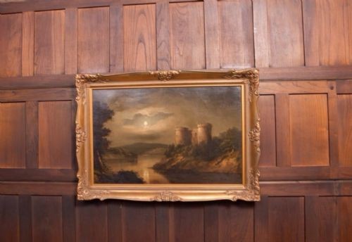 Scottish Loch Oil Painting Circle Of Alexander Nasmyth 1758-1840 Castle Portraits View V