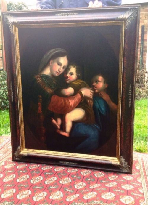 18th Century Madonna & Child After Raphael Religious Oil Portrait Paintings View VIII