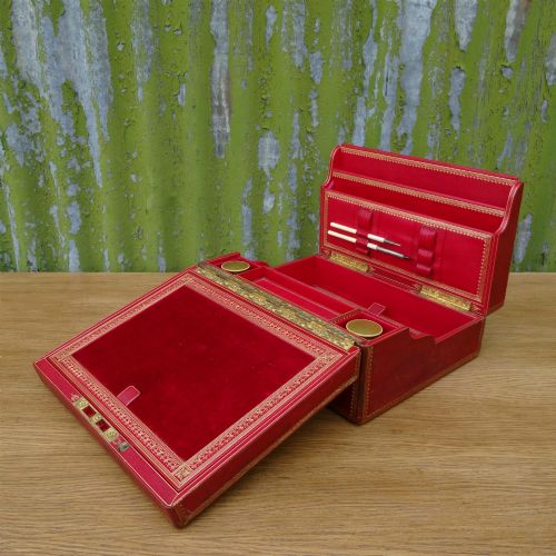 Scottish Leather Writing Box