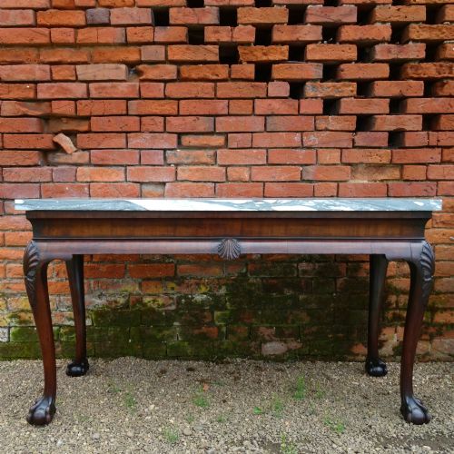Pair of George II Style Mahogany Console Side Tables
