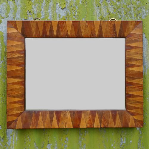 Late 19th Century New Zealand Specimen Wood Wall Mirror