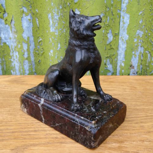 19th Century Grand Tour Bronze Jennings Dog