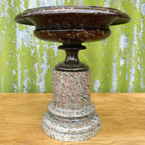 19th Century Serpentine Marble Tazza