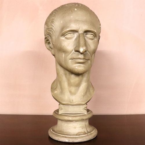 19th Century Plaster Bust of Julius Caesar by Vago