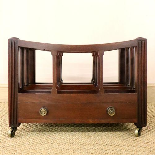 OVERSIZED GEORGE III MAHOGANY CANTERBURY - ADDITIONAL PHOTO 1