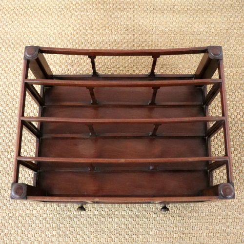 OVERSIZED GEORGE III MAHOGANY CANTERBURY - ADDITIONAL PHOTO 5