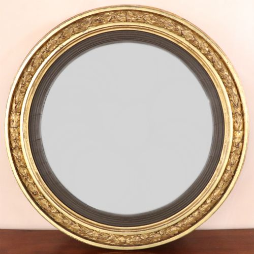Regency Gilt Convex Mirror