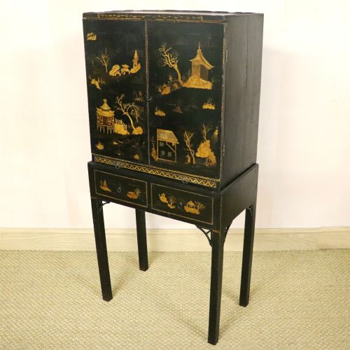 18th Century Japanned Cabinet on Stand