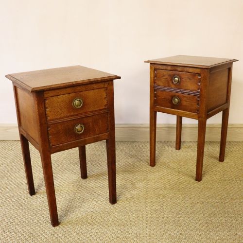 Rare & Early Pair of Gordon Russell Oak Bedside Chests
