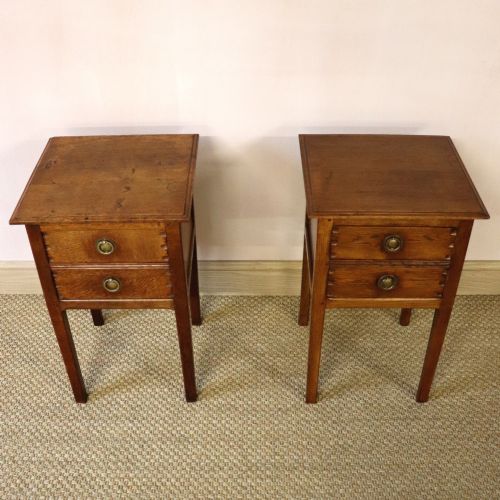 fig 2. Rare & Early Pair of Gordon Russell Oak Bedside Chests