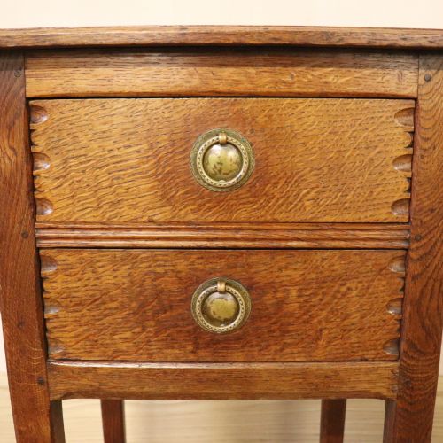 fig 3. Rare & Early Pair of Gordon Russell Oak Bedside Chests