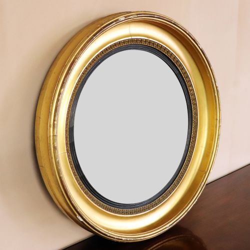 Regency Gilt Convex Mirror