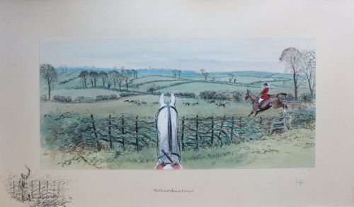 fig 2. Snaffles 'The Finest View in Europe' & ‘The Worst View in Europe’ Two Rare Original Prints