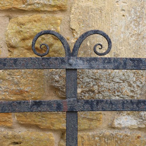 EARLY 19TH CENTURY WROUGHT IRON GARDEN BENCH - ADDITIONAL PHOTO 6