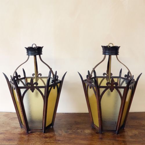 Pair of Gothic Lanterns