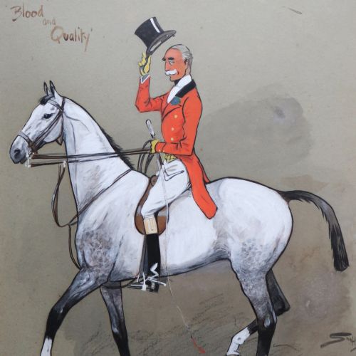 SNAFFLES BLOOD AND QUALITY ORIGINAL WATERCOLOUR - ADDITIONAL PHOTO 1
