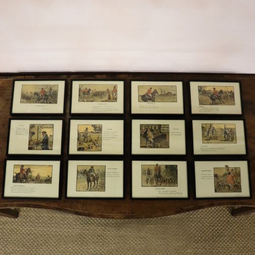 Snaffles 'Sporting Anecdotes for the Twelve Months of the Year' Original Prints