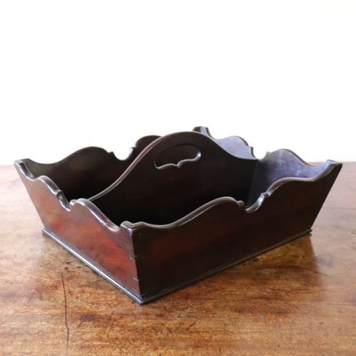 George III Mahogany Cutlery Tray