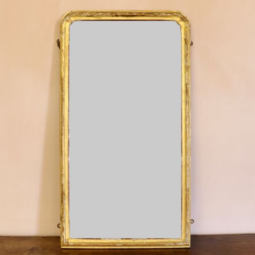 George I Gilt Gesso and Carved Pine Pier Mirror