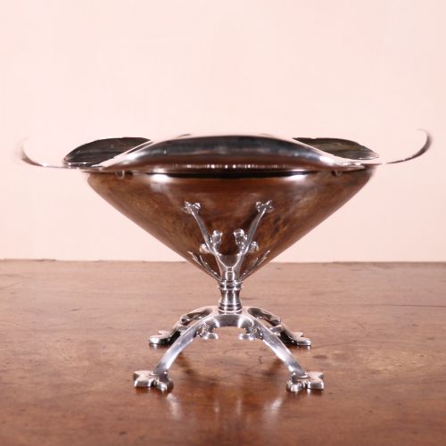 W a S Benson Electroplated Rose Bowl