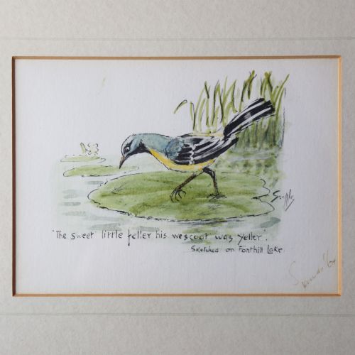 fig 1. Snaffles 'The sweet little feller’ Original Printed Christmas Card