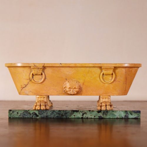 19th Century Giallo Antico Marble Roman Bath