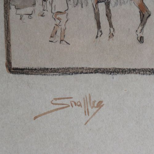 SNAFFLES 'OUT FOR BLOOD ORIGINAL WATERCOLOUR - ADDITIONAL PHOTO 4