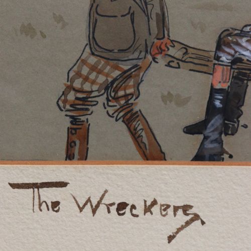 SNAFFLES THE WRECKERS ORIGINAL WATERCOLOUR - ADDITIONAL PHOTO 2