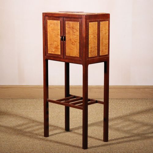 Cotswold School Mahogany Cabinet on Stand