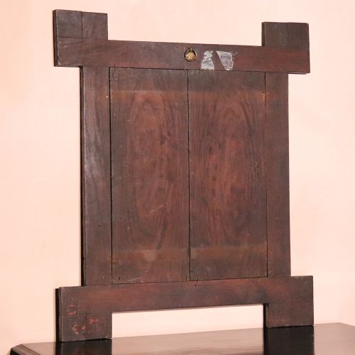 LARGE ANTIQUE INDIAN HOSHIARPUR SHISHAM IVORY INLAID WALL MIRROR - ADDITIONAL PHOTO 8
