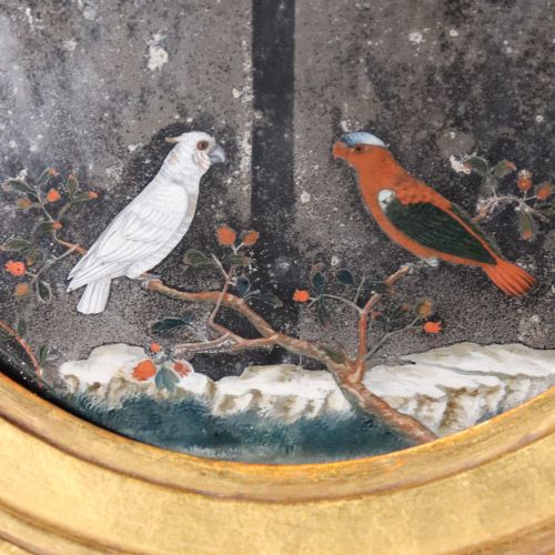 LATE 18THEARLY 19TH CENTURY CHINESE REVERSE PAINTED MIRROR - ADDITIONAL PHOTO 1