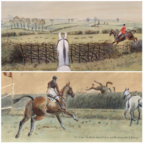 fig 1. Snaffles 'The Finest View in Europe' & ‘The Worst View in Europe’ Rare Original Prints