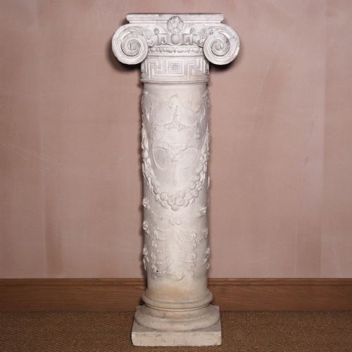 LARGE 19TH CENTURY GRAND TOUR PLASTER COLUMN PEDESTAL ATTRIBUTED TO DOMENICO BRUCCIANI - ADDITIONAL PHOTO 1