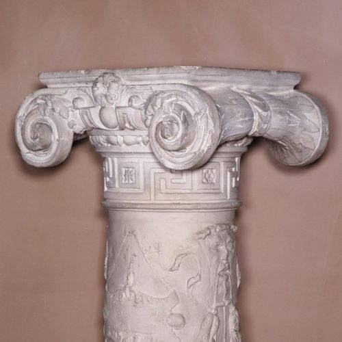 LARGE 19TH CENTURY GRAND TOUR PLASTER COLUMN PEDESTAL ATTRIBUTED TO DOMENICO BRUCCIANI - ADDITIONAL PHOTO 2