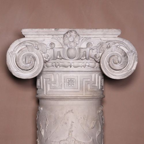 LARGE 19TH CENTURY GRAND TOUR PLASTER COLUMN PEDESTAL ATTRIBUTED TO DOMENICO BRUCCIANI - ADDITIONAL PHOTO 3