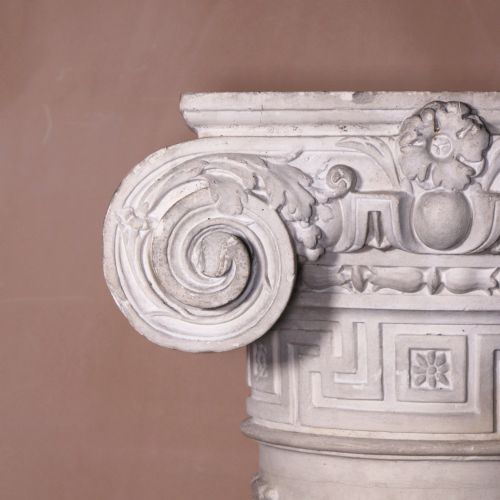 LARGE 19TH CENTURY GRAND TOUR PLASTER COLUMN PEDESTAL ATTRIBUTED TO DOMENICO BRUCCIANI - ADDITIONAL PHOTO 4