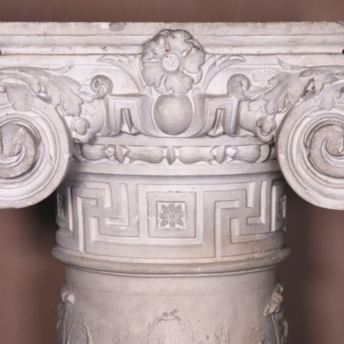 LARGE 19TH CENTURY GRAND TOUR PLASTER COLUMN PEDESTAL ATTRIBUTED TO DOMENICO BRUCCIANI - ADDITIONAL PHOTO 5