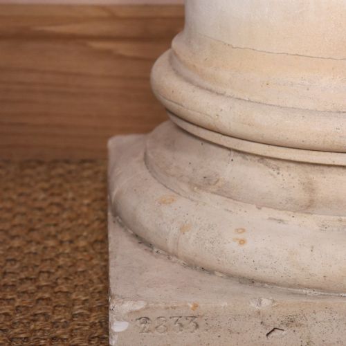 LARGE 19TH CENTURY GRAND TOUR PLASTER COLUMN PEDESTAL ATTRIBUTED TO DOMENICO BRUCCIANI - ADDITIONAL PHOTO 8