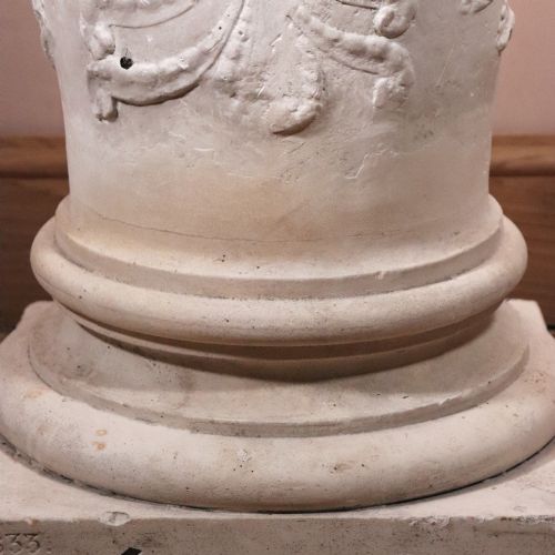 LARGE 19TH CENTURY GRAND TOUR PLASTER COLUMN PEDESTAL ATTRIBUTED TO DOMENICO BRUCCIANI - ADDITIONAL PHOTO 9