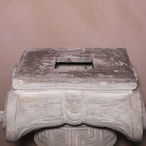 LARGE 19TH CENTURY GRAND TOUR PLASTER COLUMN PEDESTAL ATTRIBUTED TO DOMENICO BRUCCIANI - ADDITIONAL PHOTO 12