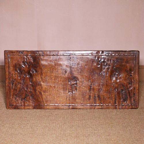 ARTS AND CRAFTS JACK GRIMBLE POLLARD OAK COFFER CHEST - ADDITIONAL PHOTO 5