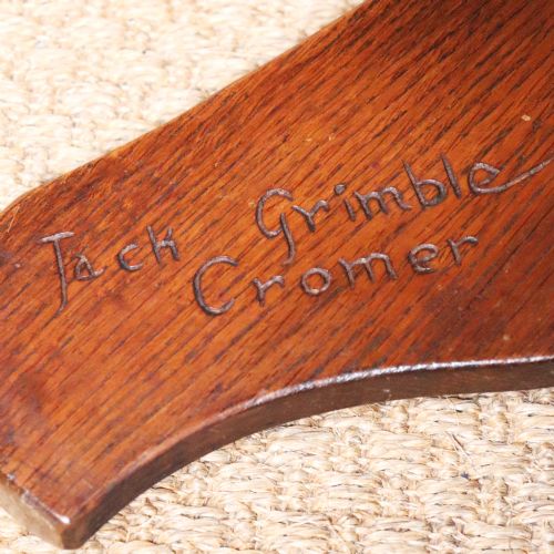 ARTS AND CRAFTS PAIR OF JACK GRIMBLE OAK STOOLS - ADDITIONAL PHOTO 6