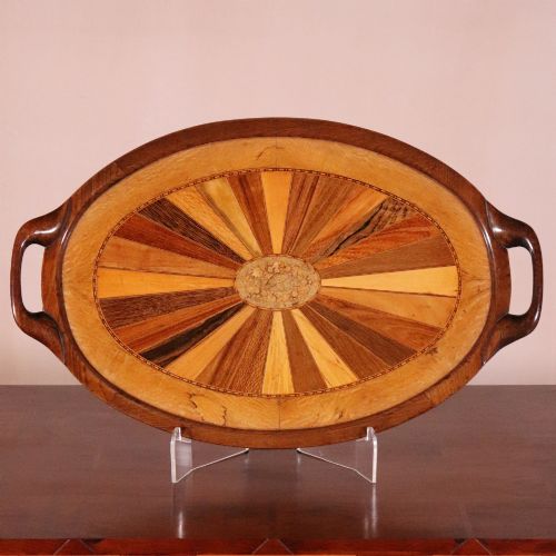 ANTIQUE BRAZILIAN SPECIMEN WOOD TRAY