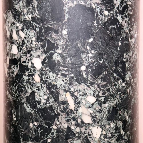 EARLY 19TH CENTURY FAUX MARBLE SCAGLIOLA COLUMN PEDESTAL - ADDITIONAL PHOTO 4