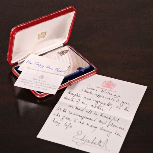 The Queen Mother’s Silver & Gold Mounted Notelet Case by Cartier