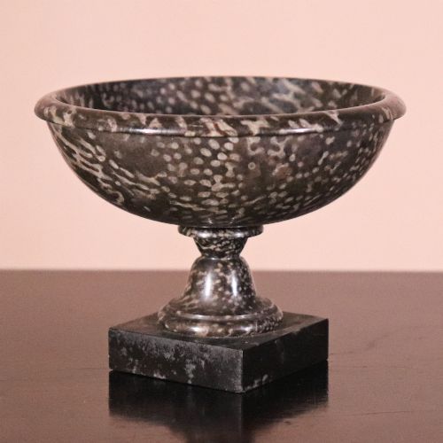 19TH CENTURY ASHFORD CORAL MARBLE TAZZA OF SMALL SIZE - ADDITIONAL PHOTO 1