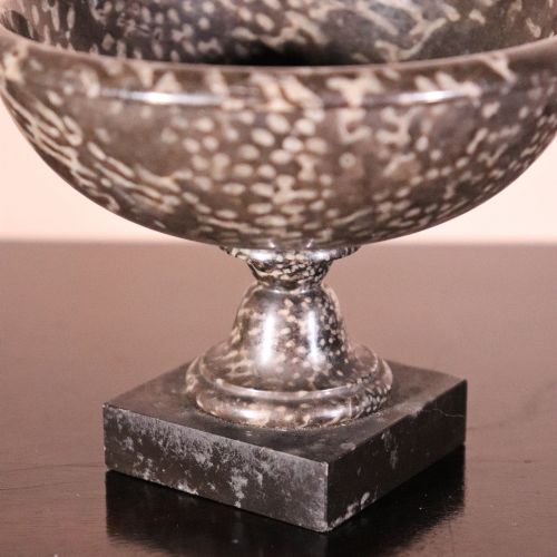 19TH CENTURY ASHFORD CORAL MARBLE TAZZA OF SMALL SIZE - ADDITIONAL PHOTO 3
