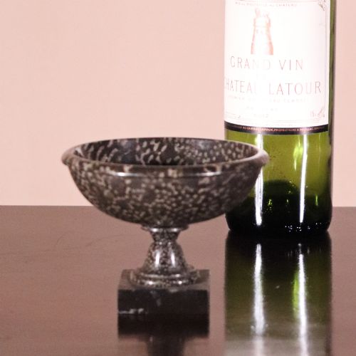 19TH CENTURY ASHFORD CORAL MARBLE TAZZA OF SMALL SIZE - ADDITIONAL PHOTO 8