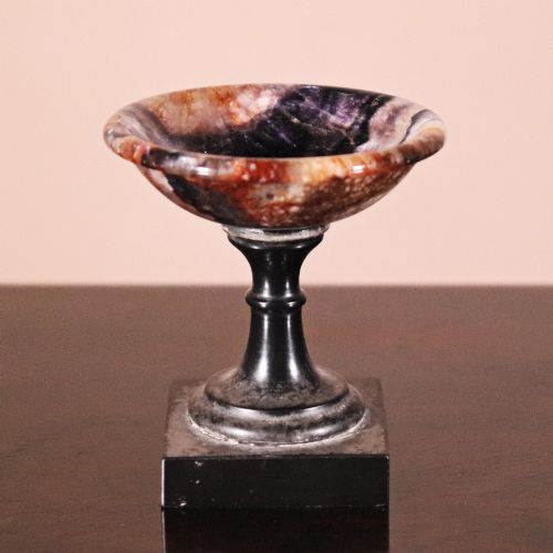 19TH CENTURY BLUE JOHN TAZZA OF SMALL SIZE